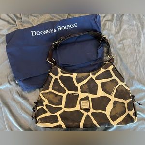 Dooney & Bourke Leather Giraffe Print Purse/Bag